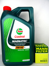 Castrol Magnatec 5W40 Stop Start C3 BMW + Ölfilter MANN W610/3 Ölwechsel 5Liter