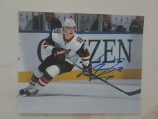 Christian Dvorak Signed Autographed Arizona Coyotes 8x10 Photo COA