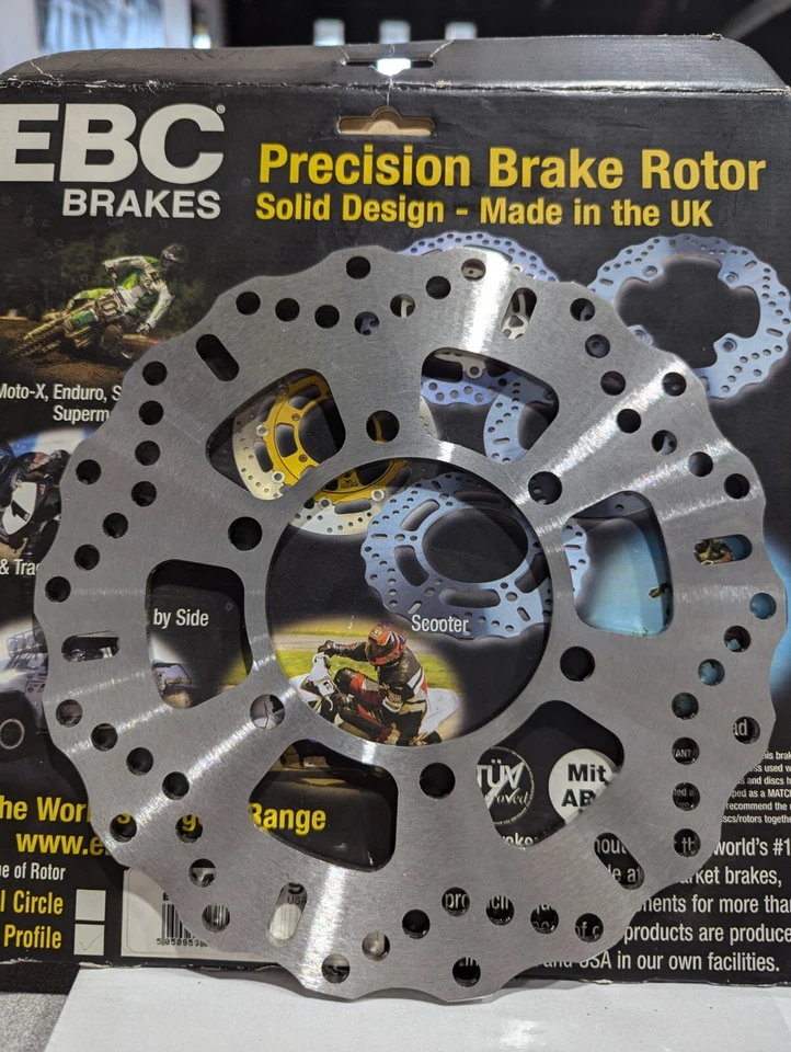 HYOSUNG GT125 R 2006-2014 FRENO TRASERO PERFIL CONTORNEADO DISCO ROTOR NUEVO EN CAJA MD689C Foto 4 de 4