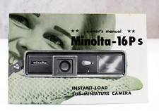 Minolta 16 Ps Camera Original Product User Owner's Manual