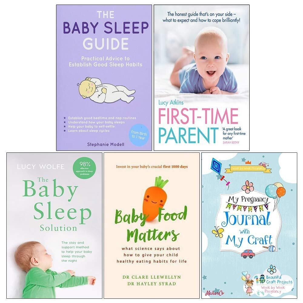Baby Sleep Guide, First Time Parent, Baby Sleep, Baby Food Matters 5 Books Set
