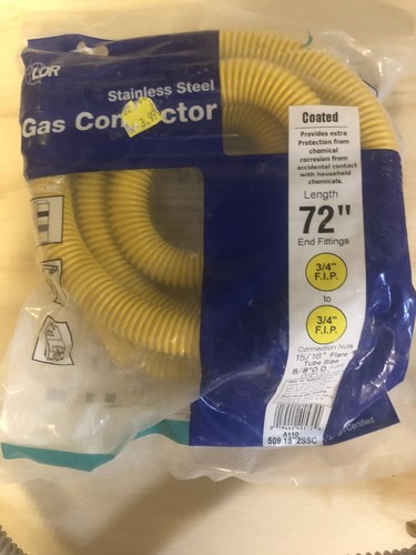 lote de 3 líneas de gas flexibles 2 nuevas 1 usadas - Imagen 2 de 6