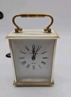 Vintage Armand Leroy Carriage Clock  Silver Colour Japan Approx 4"