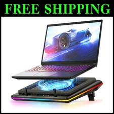 Fast Cooling Laptop Cooler, Touch Control, LCD Screen, Black
