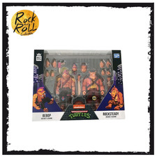 Image of BST AXN Turtles Arcade Flashing Bebop and Rocksteady Loyal Subjects