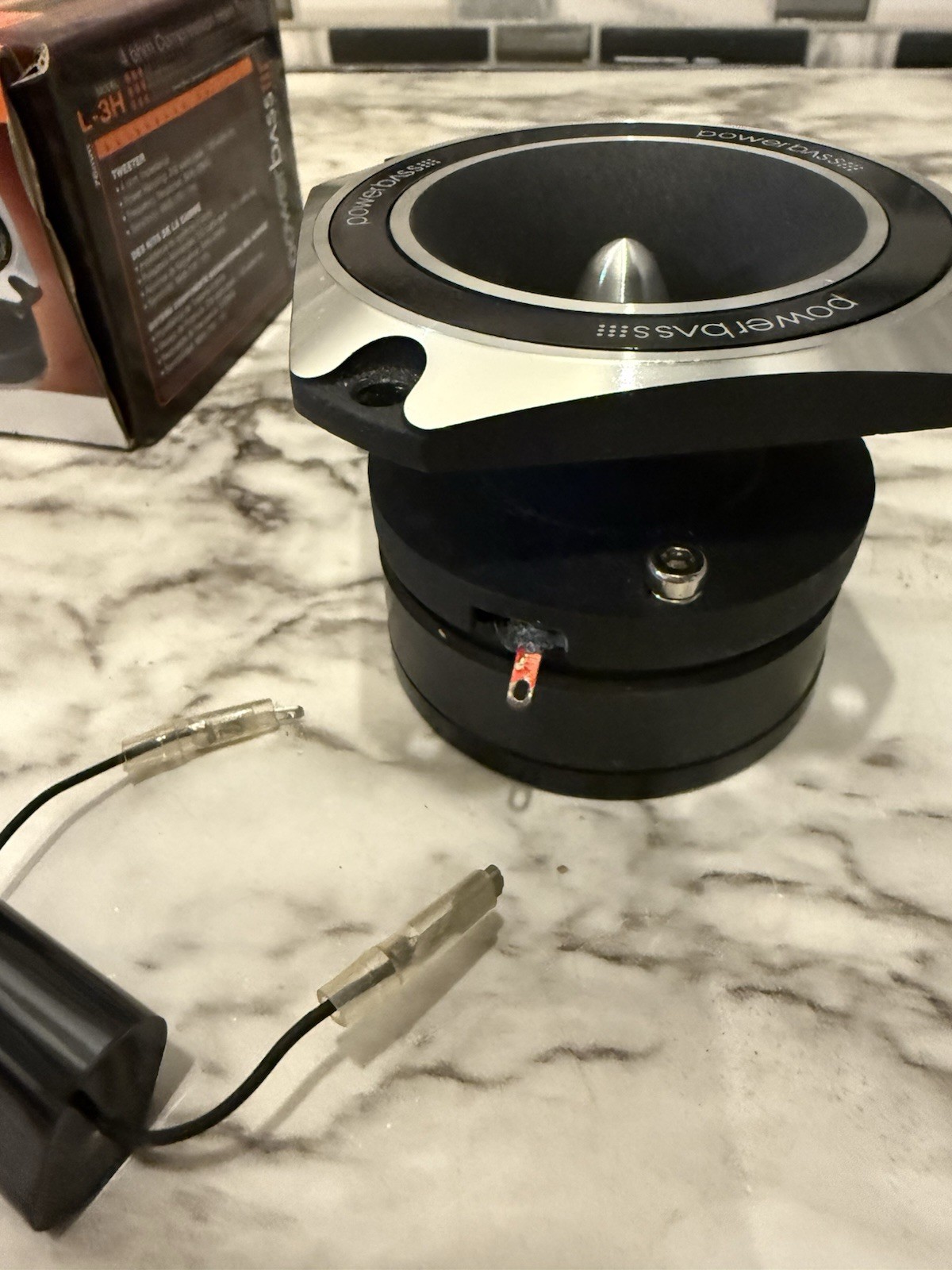 PowerBass L-3H AutoSound Series 3" 4-Ohm Compression Horn Tweeter - 100W RMS