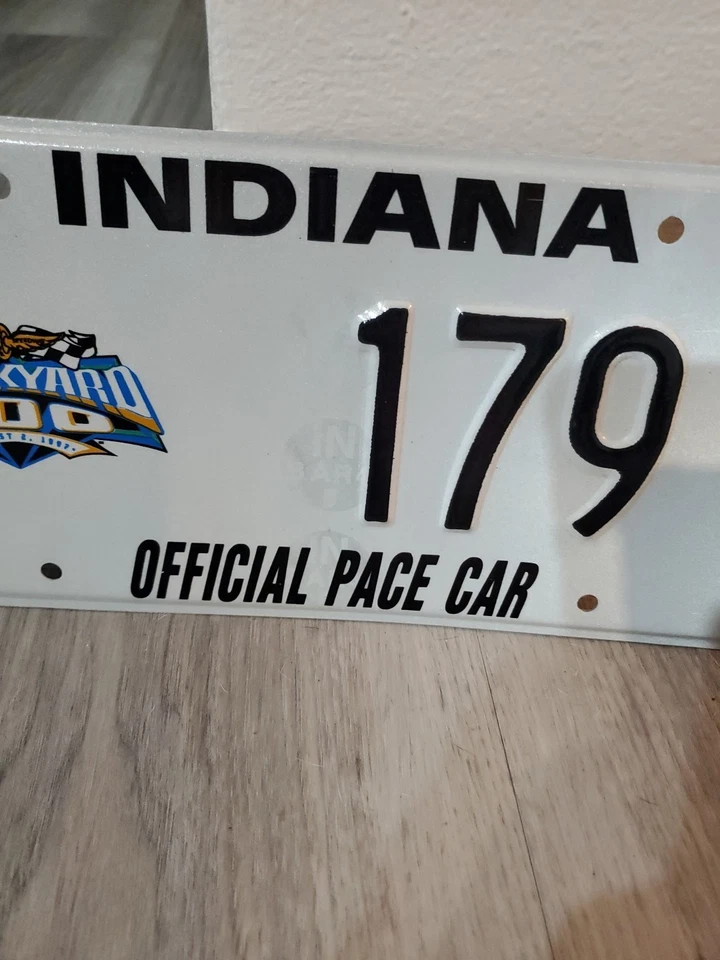 c.1997 Brickyard 400 Official Pace Car License Plate Indianapolis Motor Speedway - Image 4 of 4