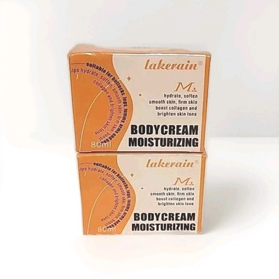 Lakerain Moisturizing Body Cream 2pack 80ml Ea. Exp. 10/26  Free Ship!