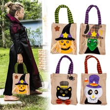 Candy Tote Bag Halloween Candy Bags Trick Or Treat Pumpkin Packing Gift Bag JQ