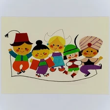 it's a small world Mary Blair Postcard Disneyland Art of Disney Parks Children