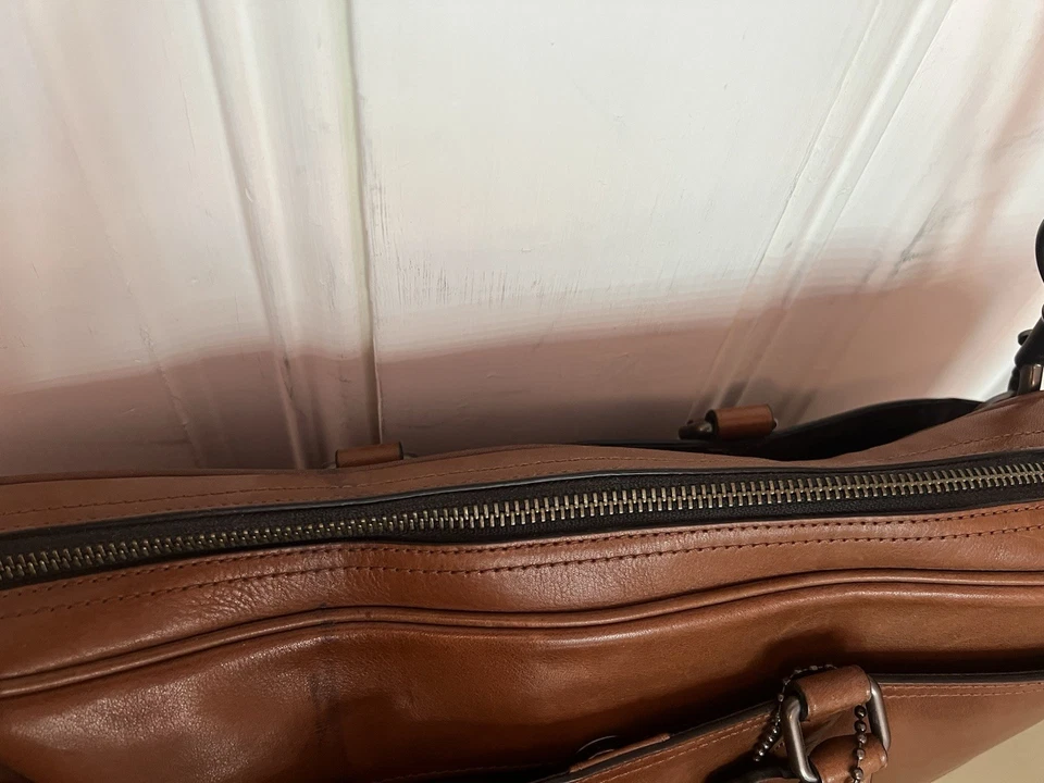 COACH Metropolitan Calzoncillo Delgado Bolso de Negocios Portátil Trabajo 24776 Marrón Foto 4 de 4