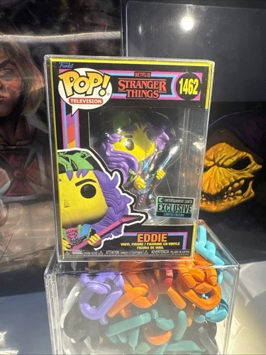 Funko Pop! Vinyl Stranger Things Black Light Eddie 1462 EE Exclusive