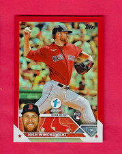 JOSH WINCKOWSKI 2023 Topps Series 1 1st Edition RC RED FOIL /50 #76 Bost Red Sox
