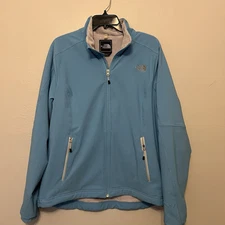 The North Face Apex Bionic SoftShell WindWall Jacket Womens XL Fleece Coat Blue