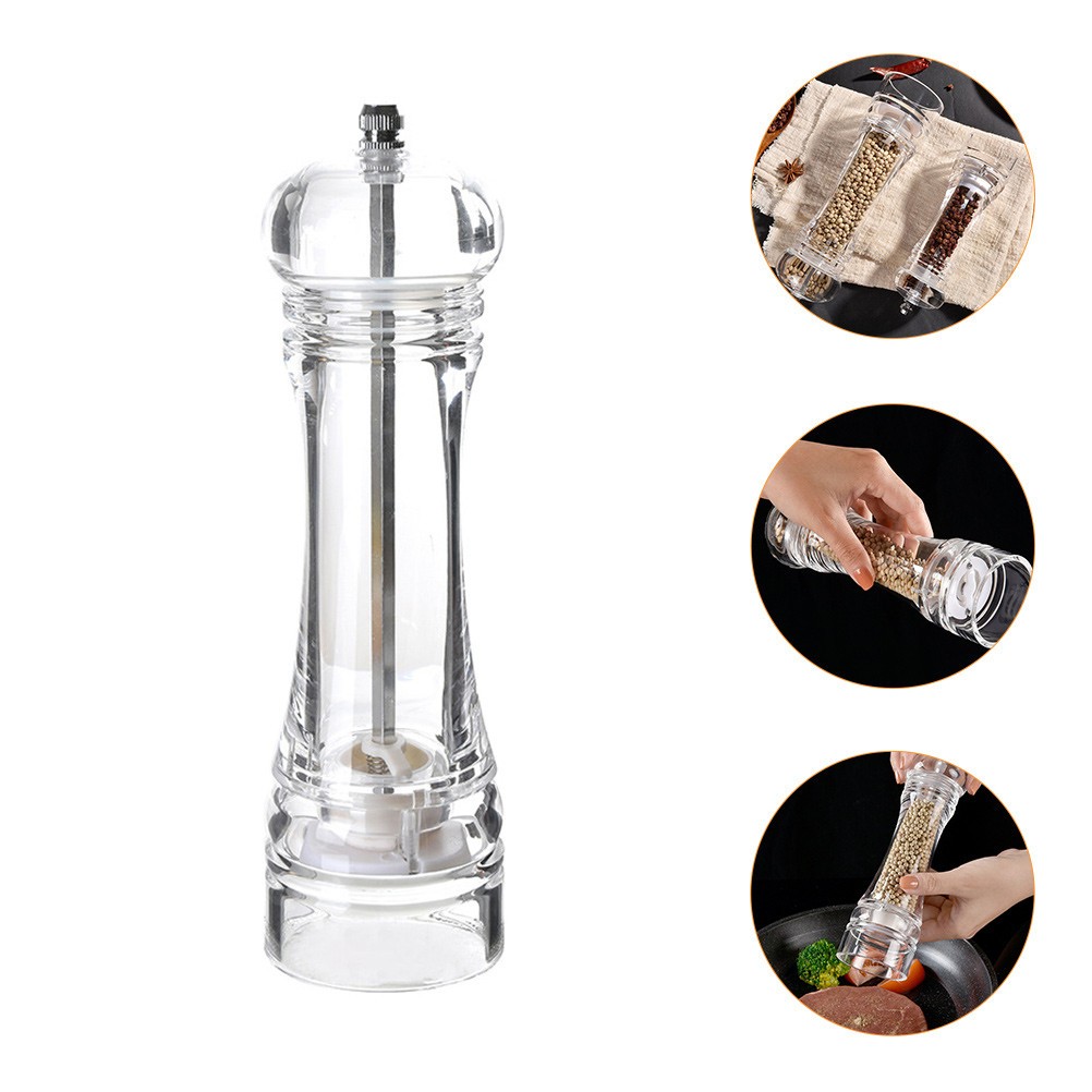 Portable Pepper Dispenser Grinding Tool Adjustable Sea Salt Mill