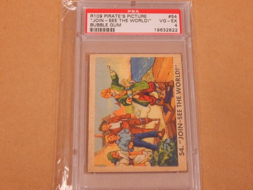 Vintage R109 Pirates Picture Join See the World Bubble Gum Non Sports ...