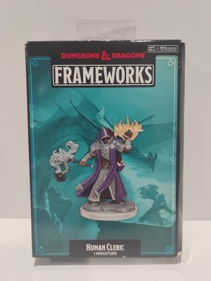 Wiz Kids Dungeons And Dragons Frameworks Human Cleric Miniature Unpainted