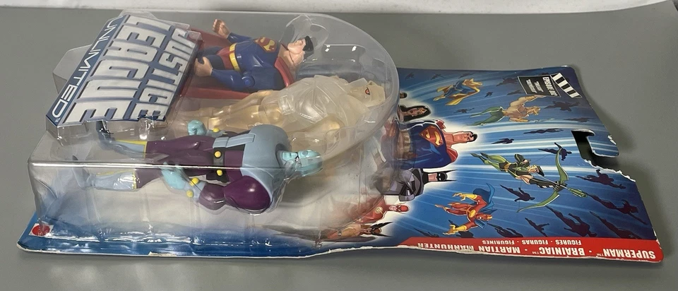 DC Justice League Unlimited (Superman, Brainiac, Manhunter) Mattel Nuevo en caja Foto 4 de 4
