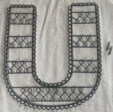Pottery Barn Teen PB Wire Wall Letter “U” Metal Black Picture Keepsake Holder
