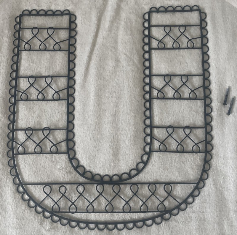 Pottery Barn Teen PB Wire Wall Letter “U” Metal Black Picture Keepsake Holder