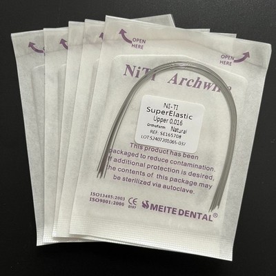 500 Bags Dental Ortho Super Elastic Niti Round Arch Wire Nature Form 5000Pcs