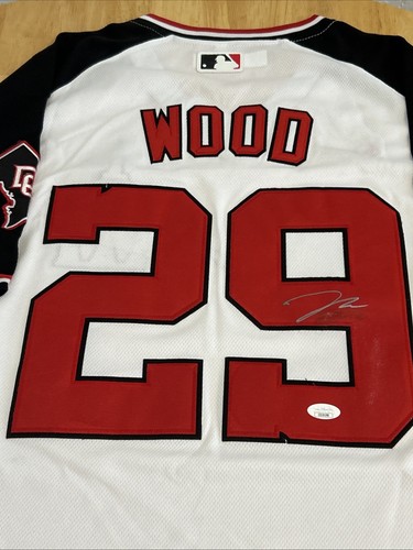 James Wood Washington Nationals Autographed Jersey JSA Certified - Picture 2 of 7
