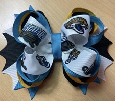 Jacksonville Jaguars Football Inspired Hair Bow