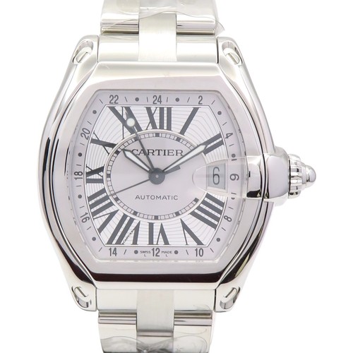 CARTIER Roadster Watch White Dial Stainless Steel W62032X6