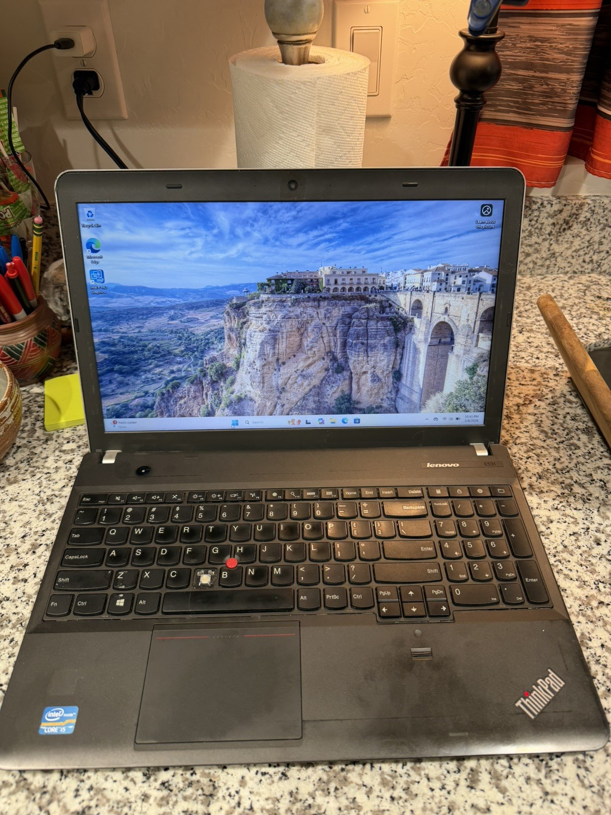 Lenovo ThinkPad E531, 15-Inch Laptop, with INTEL I5 3230M, 160 GB HDD (Hard Disk Drive), No OS