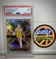 2024 WNBA Panini Select #56 Cameron Brink RC Rookie Silver Prizm PSA 9 LA Sparks