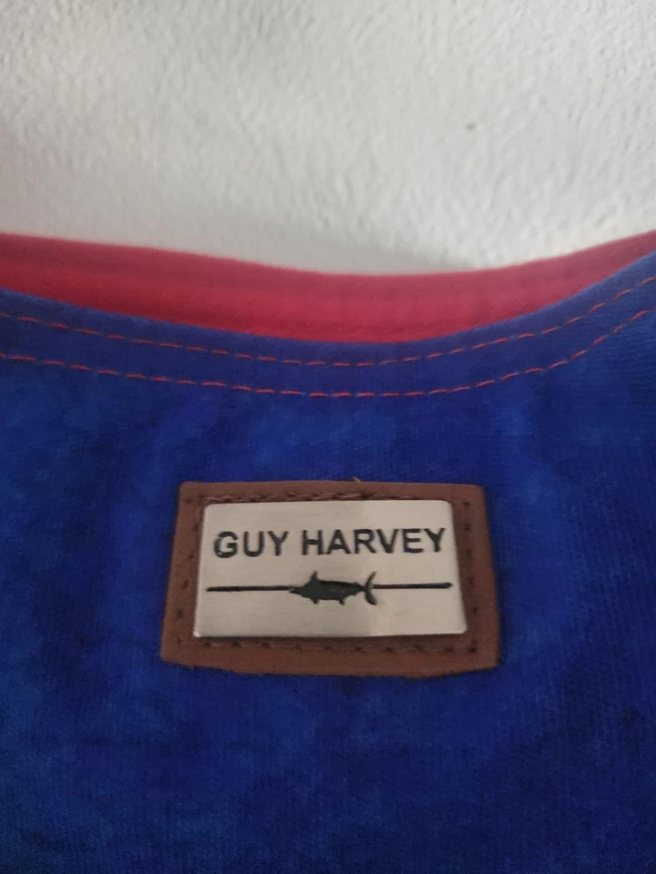 Bolso Bandolera Guy Harvey Azul Océano Tortuga Marina Obra de Arte Original Foto 2 de 4