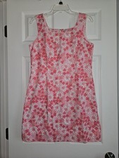 Lilly Pulitzer White Label Pigs In A Blanket Shift Dress Vintage 8 Daisies RARE