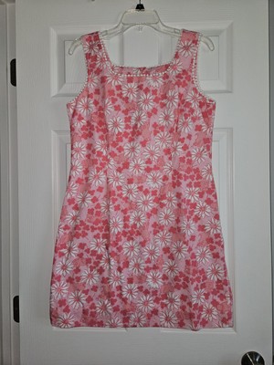 Lilly Pulitzer White Label Pigs In A Blanket Shift Dress Vintage 8 Daisies RARE