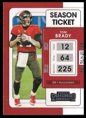 Tom Brady 2021 Panini Contenders Season Ticket Card!!