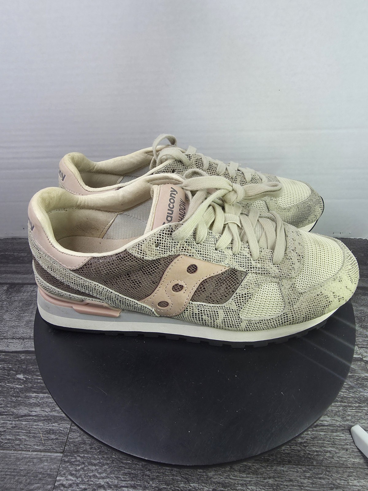 Saucony Shadow Original Beige Python Womens Size … - image 1