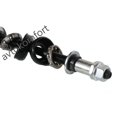 Bicycle Rear Wheel Axle With Bearings Cones Nuts 3/8
