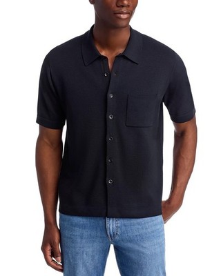 RAG & BONE Men s Refined Knit Dalton Shirt, Black, Size M