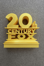 20th Century Fox Style Logo Sign 3d Printed