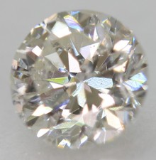 Certified 0.60 Carat F VS1 Round Brilliant Natural Enhanced Loose Diamond 5.37mm