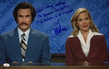 Christina Applegate Signed 11x17 Anchorman Full Good Morning Quote JSA