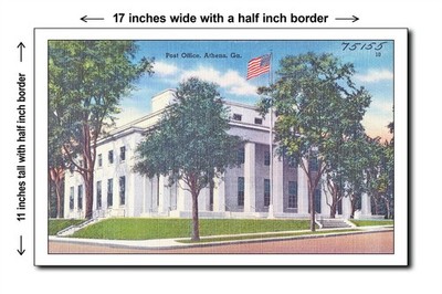 Georgia 1940s - Post Office, Athens, Ga. - 11x17 Poster
