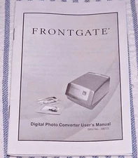 USER MANUAL for FRONTGATE Digital Photo Converter (sku 38013)