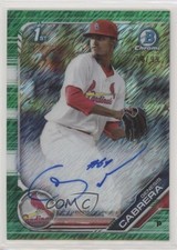2019 Bowman Green Shimmer Refractor 24/99 Genesis Cabrera #CPA-GCA Auto 08bj