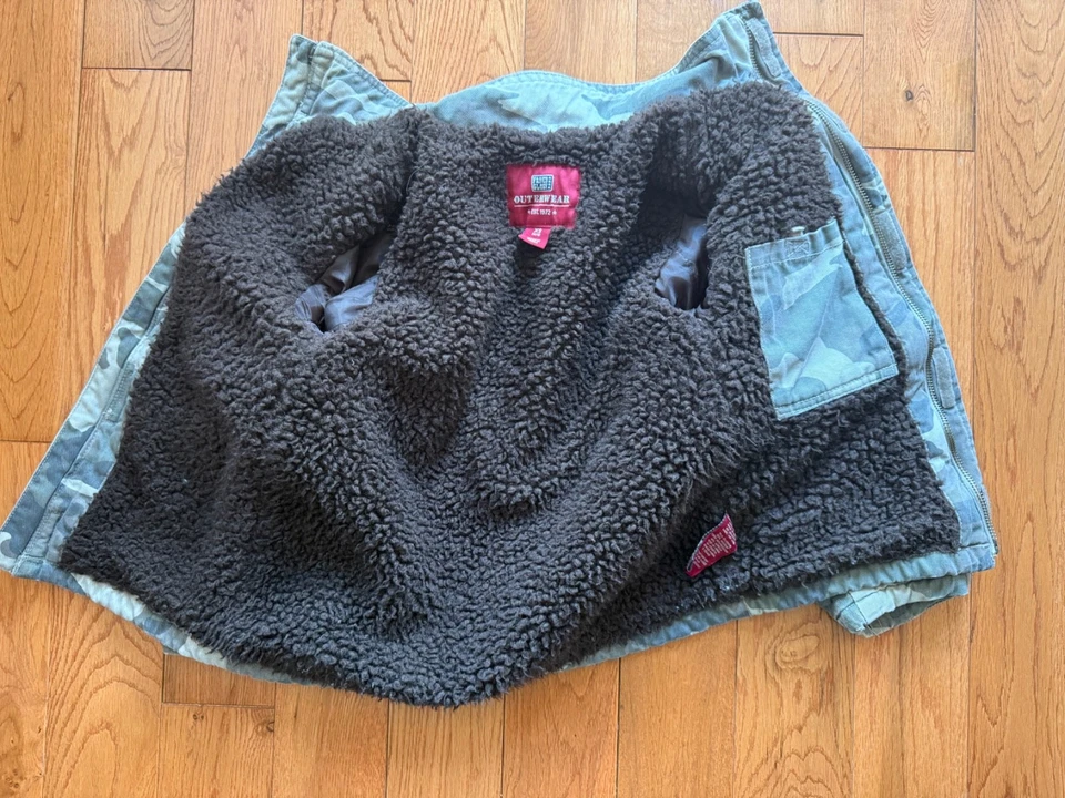 Faded Glory Niño Chaqueta Abrigo Camuflaje Camuflaje Talla 4 o 5 o 4/5 XS Foto 3 de 4