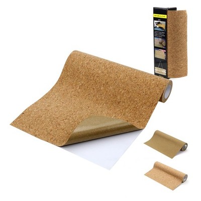 Self Adhesive Backed Cork Roll 0.05MM Thick Drawer Shelf Liner 12x118 Inch