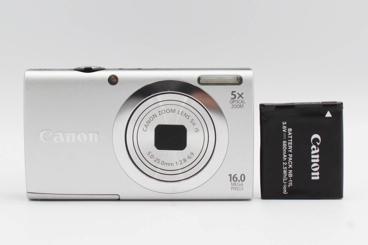 Canon Powershot A2400 IS Digital Camera 16.0MP 5x Zoom Silver With