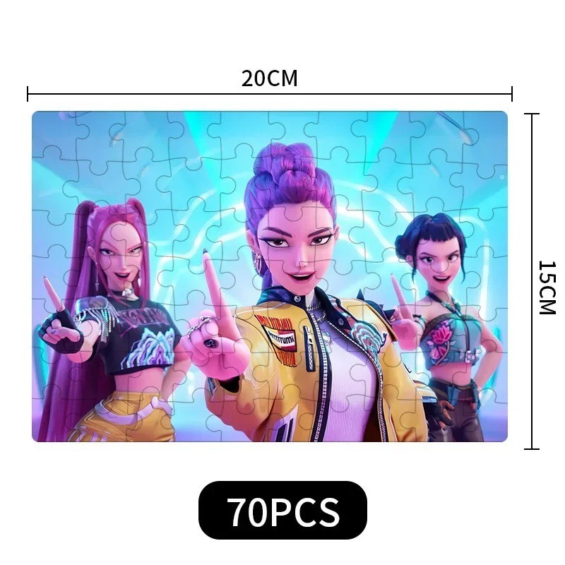Puzzle KPop chasseurs de démons carton premium édition limitée avec Rumi Mira Zoey