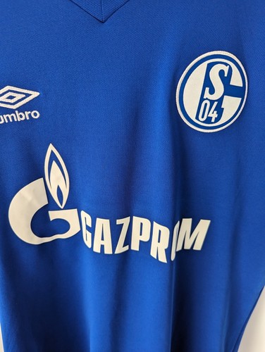 Schalke 04 2019/20 Home Football Shirt Umbro Bundesliga Size Large - Picture 4 of 9