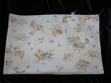 VINTAGE BABY BLANKET LAMB BUTTERFLY BUNNY CAT BEAR GIRAFFE CHICK DUCK FLOWER