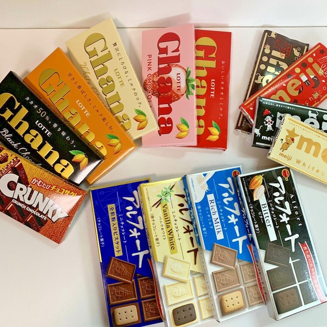 Japan LOTTE Ghana Standard Milk Chocolate Japanese Candy Bar Fresh 55